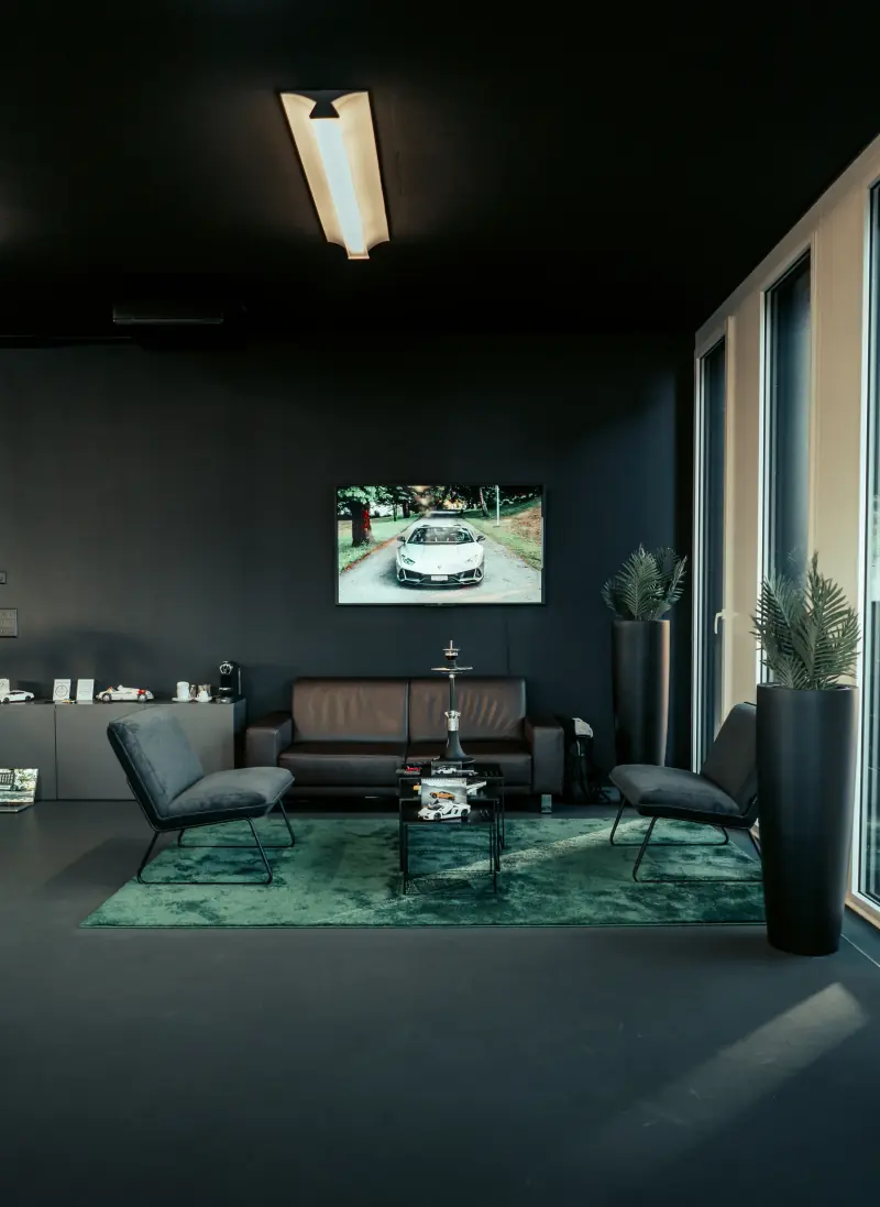 Lounge im Black Office