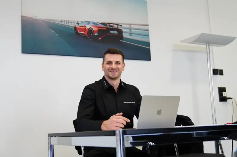 Alexander Palackovic at his desk